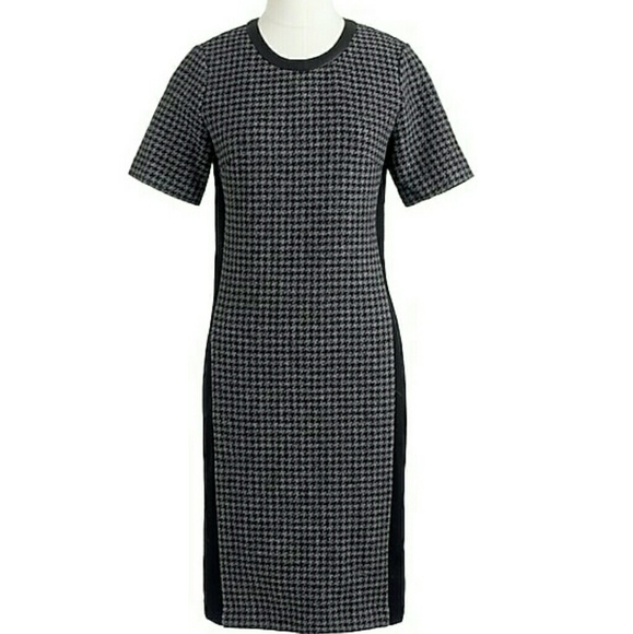 J. Crew Dresses & Skirts - J. Crew Hounds tooth Black & Grey Dress